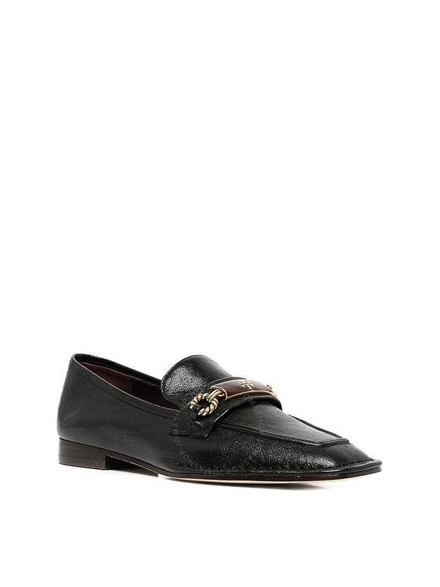 Women's PERRINE Leather Loafers Perfect Black - TORY BURCH - BALAAN 3