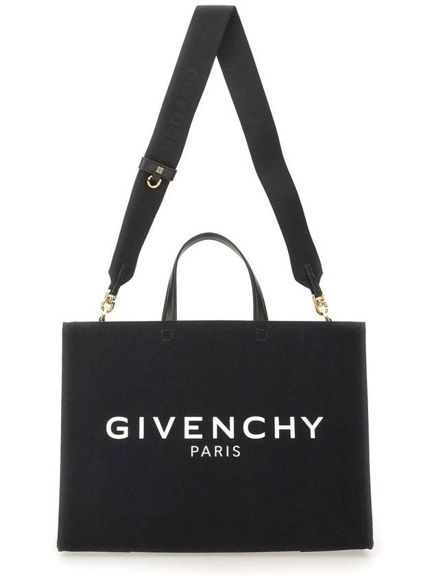 Canvas G Medium Tote Bag Black - GIVENCHY - BALAAN 3