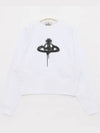 Spray ORB Logo Sweatshirt White - VIVIENNE WESTWOOD - BALAAN 4