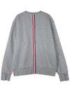 Center Back Stripe Crewneck Sweatshirt Light Grey - THOM BROWNE - BALAAN 3