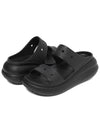Classic Crush Sandals Black 207670 001 - CROCS - BALAAN 5