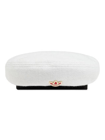 Logo Plaque Beret Off White - ADIDAS - BALAAN 1