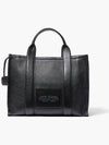 Logo Medium Leather Tote Bag Black - MARC JACOBS - BALAAN 6