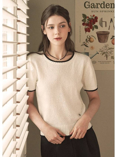 Sprinkle Boucle Knit Top Ivory - MICANE - BALAAN 2