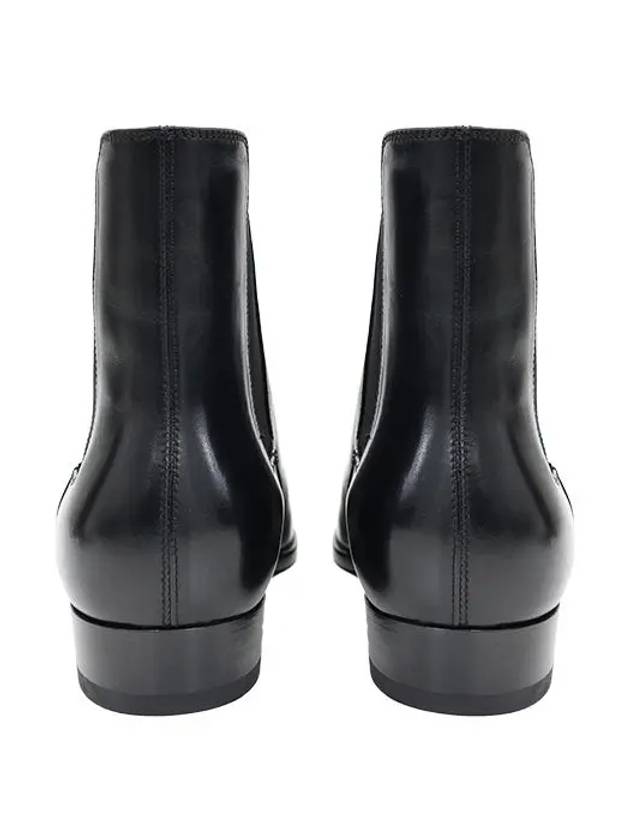 Classic Wyatt Chelsea Boots Black - SAINT LAURENT - BALAAN 6