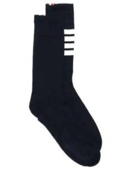 Men's Diagonal Light Weight Midi Socks Navy - THOM BROWNE - BALAAN 2