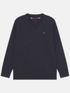 Essential V-Neck Knit Top Navy - TOMMY HILFIGER - BALAAN 2