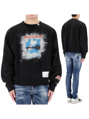 Logo printing overfit sweatshirt A10PO723 BLACK - MIHARA YASUHIRO - BALAAN 1