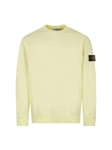 Men's Wappen Patch Sweatshirt Lemon - STONE ISLAND - BALAAN 1