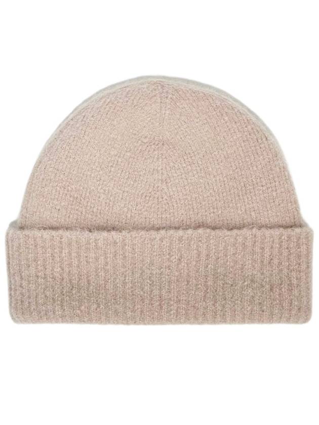 Cloudy Wool Alpaca Hair Knit Beanie Pink - AMI - BALAAN 3