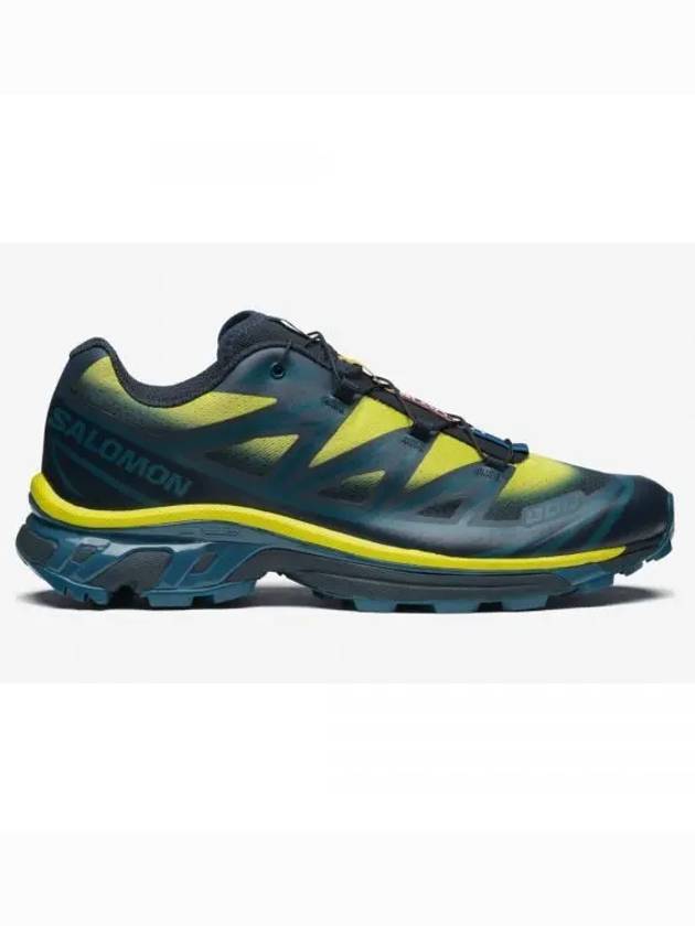 XT 6 Skyline Low Top Sneakers Carbon Sunny Lime - SALOMON - BALAAN 2