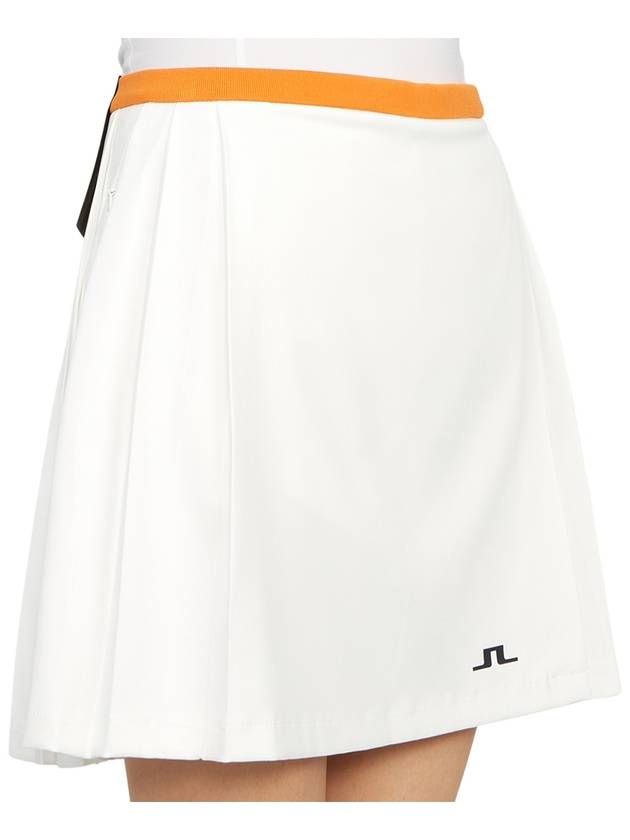 Women's Sierra Pleated Skirt White - J.LINDEBERG - BALAAN 10