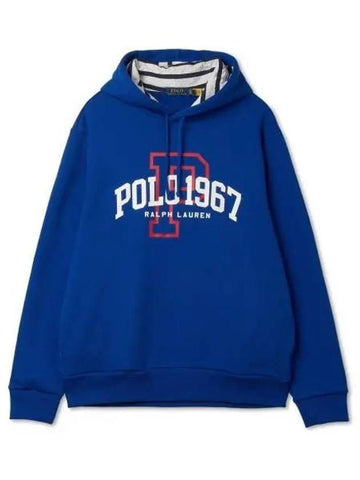 30 paid logo fleece hoodie blue - POLO RALPH LAUREN - BALAAN 1