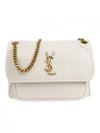 Nikki Medium Chain Shoulder Bag Blanc Vintage - SAINT LAURENT - BALAAN 2