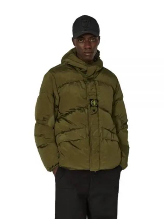 Logo Patch Reversible Padding Olive - STONE ISLAND - BALAAN 2