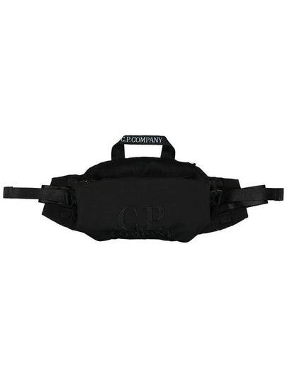 Plain Paper Touch Logo Waist Belt Bag Black - CP COMPANY - BALAAN 2