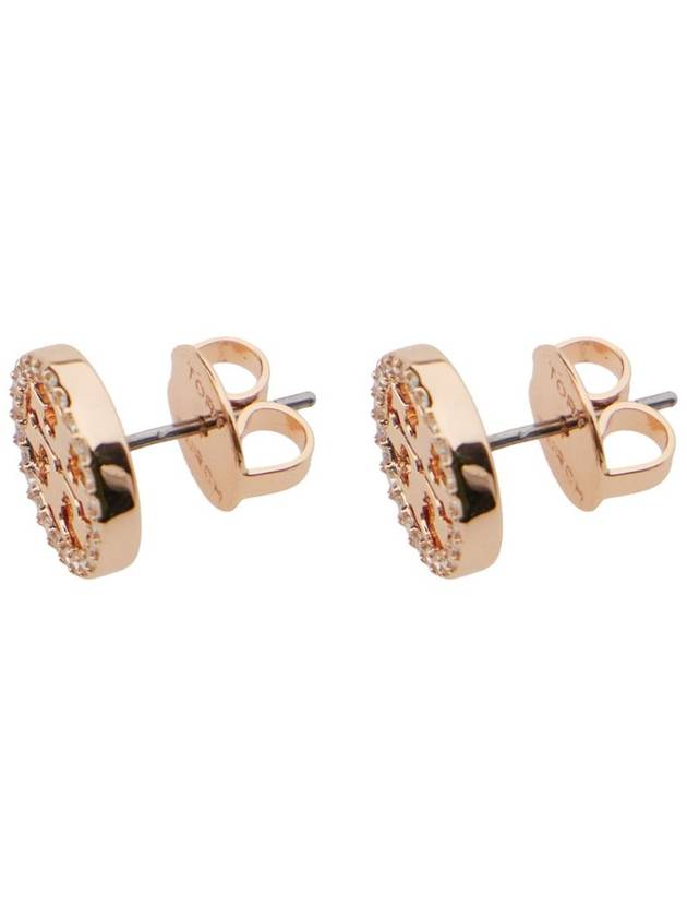 Miller Crystal Stud Earrings Rose Gold - TORY BURCH - BALAAN 5