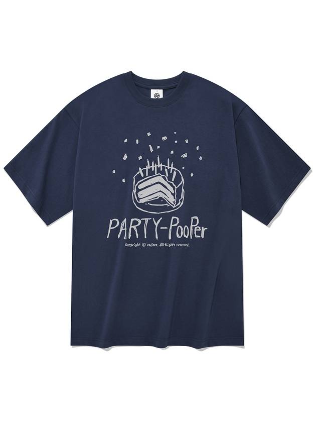 Party puffer short sleeve t-shirt navy - RADINEO - BALAAN 1