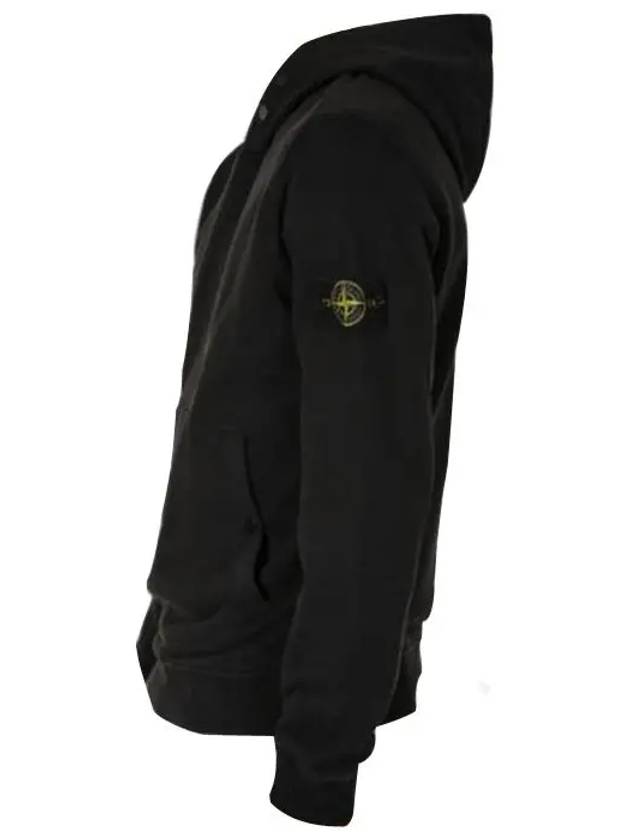 Garment Dyed Hoodie Black - STONE ISLAND - BALAAN 4