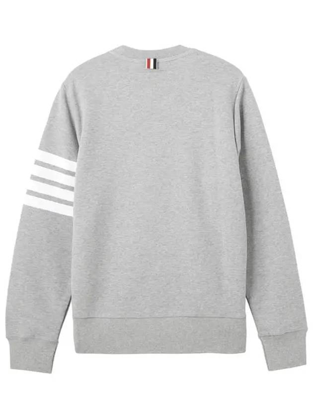 4 Bar Loopback Jersey Sweatshirt Light Grey - THOM BROWNE - BALAAN 3