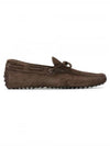 Men's Gommino Suede Driving Shoes Brown - TOD'S - BALAAN 2