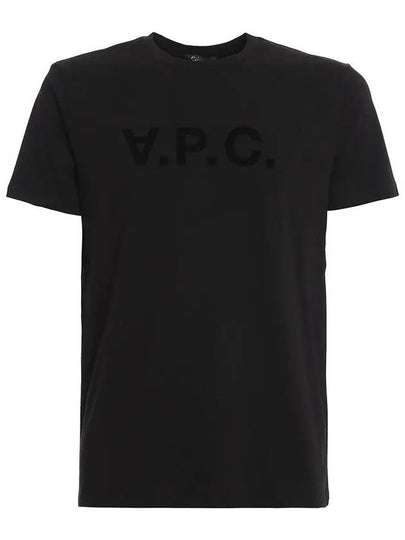 VPC Logo Organic Cotton Short Sleeve T-Shirt Black - A.P.C. - BALAAN 2