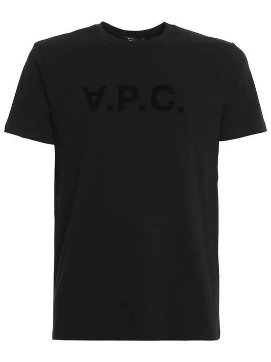 VPC Logo Organic Cotton Short Sleeve T-Shirt Black - A.P.C. - BALAAN 2