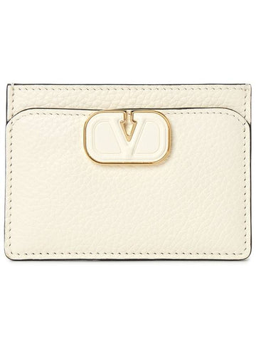 V logo women s card wallet P0AA5LFN 098 - VALENTINO - BALAAN 1