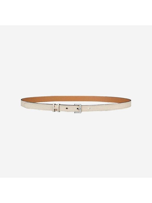 Pop H 15mm Leather Belt Ivory - HERMES - BALAAN 1