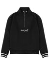 Drew Half Zip Up High Neck Sweatshirt DM41LT31BLACK - DRUH GOLF - BALAAN 1