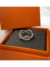 Small Chaine D'Ancre Enchainee Ring Silver - HERMES - BALAAN 3