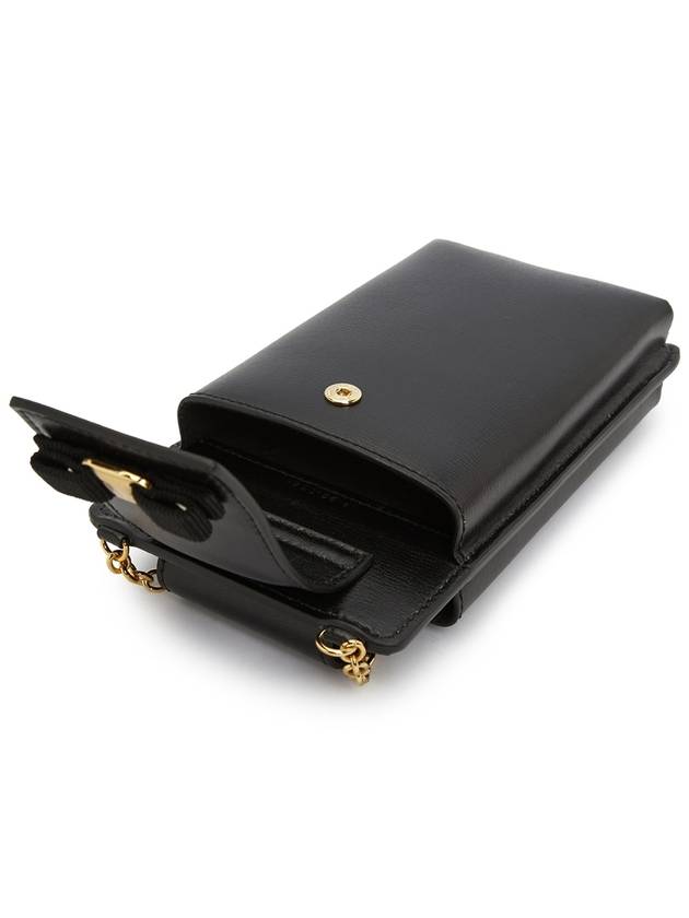 Vara Bow Calfskin Phone Case Black - SALVATORE FERRAGAMO - BALAAN 8