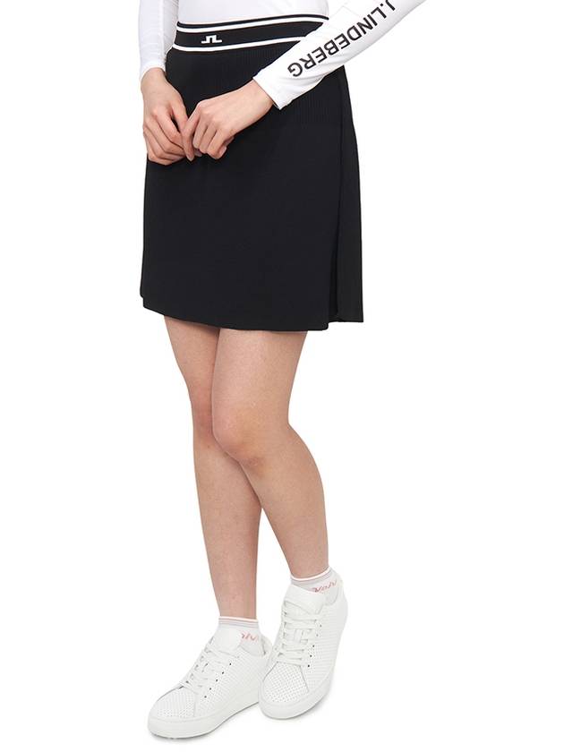 Emma Knit Skirt Black - J.LINDEBERG - BALAAN 5