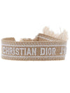 Embroidered Logo Bracelet Set Beige - DIOR - BALAAN 4