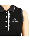 Golf Wear Sleeveless T-Shirt HHW 2A AP53 BLACK - HORN GARMENT - BALAAN 8