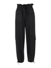 Satin Cargo Track Pants Black - GANNI - BALAAN 2