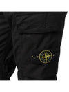 Stretch Cotton Tela Paracadute Cargo Straight Pants Dark Green - STONE ISLAND - BALAAN 11