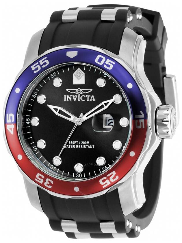 Invicta Pro Diver Quartz Black Dial Pepsi Bezel Men's Watch 39103 - INVICTA - BALAAN 1