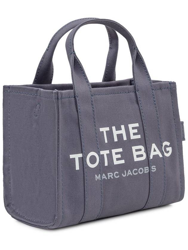 Logo Small Canvas Tote Bag Blue Shadow - MARC JACOBS - BALAAN 4