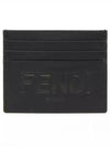 Stamp Logo Card Wallet Black - FENDI - BALAAN 2