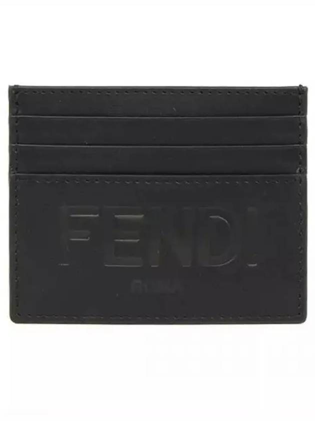 Stamp Logo Card Wallet Black - FENDI - BALAAN 2