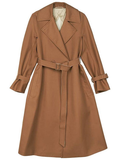 Women's Double Breasted Trench Coat Beige - MAX MARA - BALAAN 2