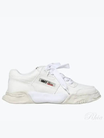 24 A08FW704 White Parker Low Top Sneakers - MIHARA YASUHIRO - BALAAN 1