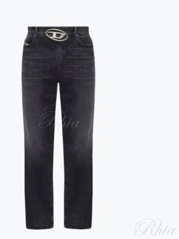 Men's 1955 D-Rekiv 0ckah Straight Jeans Black - DIESEL - BALAAN 2