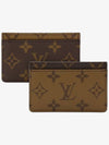 Monogram Reverse Canvas Card Wallet Brown - LOUIS VUITTON - BALAAN 2