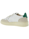 Medalist Suede Green Tab Low Top Sneakers White Beige - AUTRY - BALAAN 4