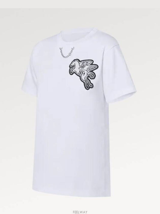 1AFZVW NEW Pegasus Patch T Shirt - LOUIS VUITTON - BALAAN 2