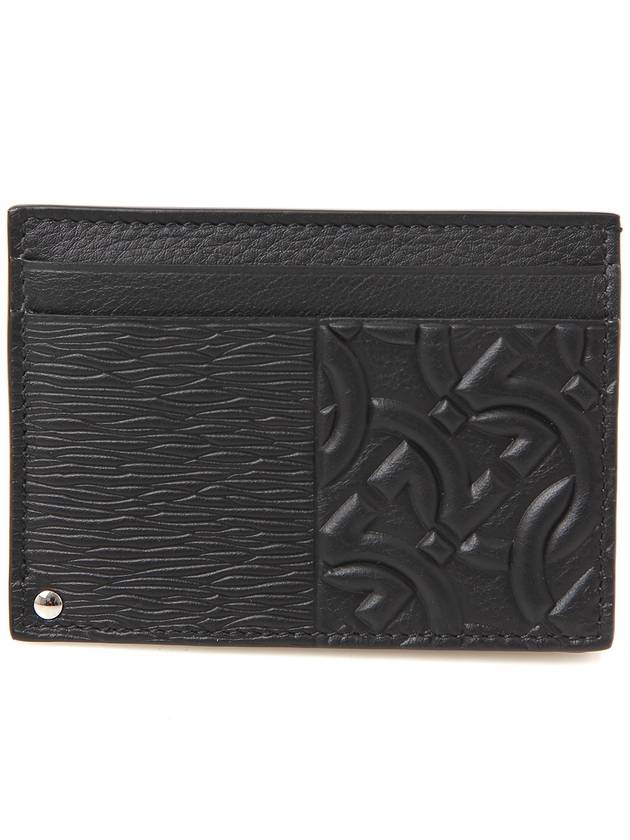 Gancini Pattern Card Wallet Black - SALVATORE FERRAGAMO - BALAAN 2