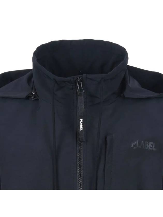 Back logo windbreaker hood long jumper MW3SM004BLK - P_LABEL - BALAAN 4