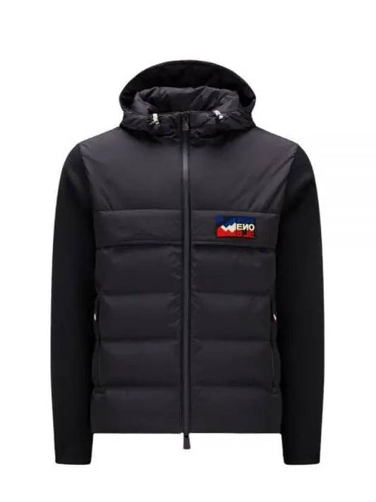 padded zip-up cardigan black - MONCLER - BALAAN 2